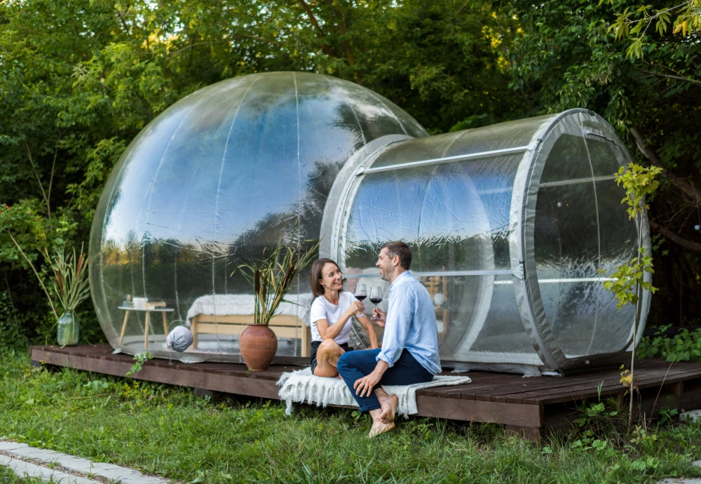 bubble tent date night